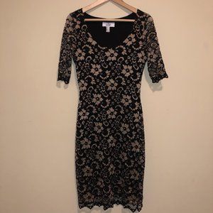 Belle Badgley Mischka Lace Dress Size 8